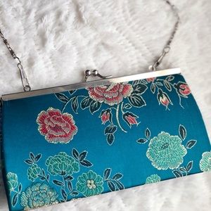 Clutch with Chain Shoulder Strap